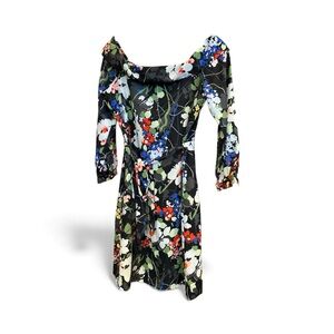 Banana Republic Multicolor Floral Long Sleeve Dress.  Size XSP